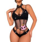 Body Malla con Brillos Babydoll