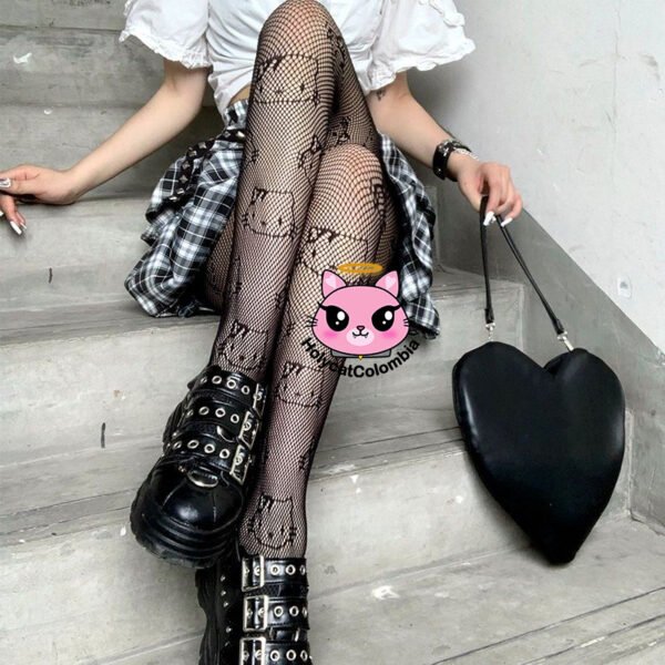 Medias Malla Hello Kitty